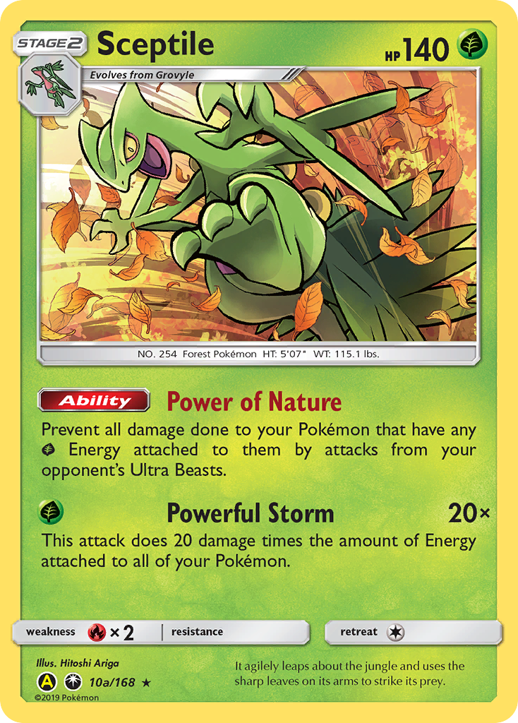 Sceptile — illustrated card