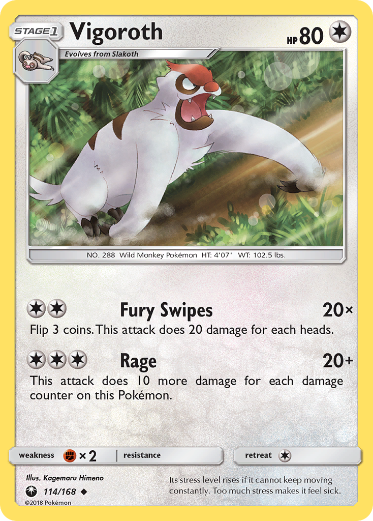 Vigoroth — illustrated card