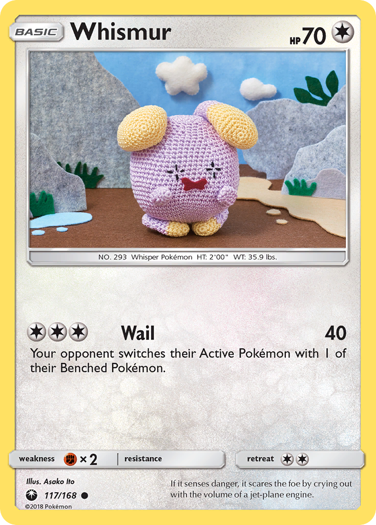 Whismur — illustrated card