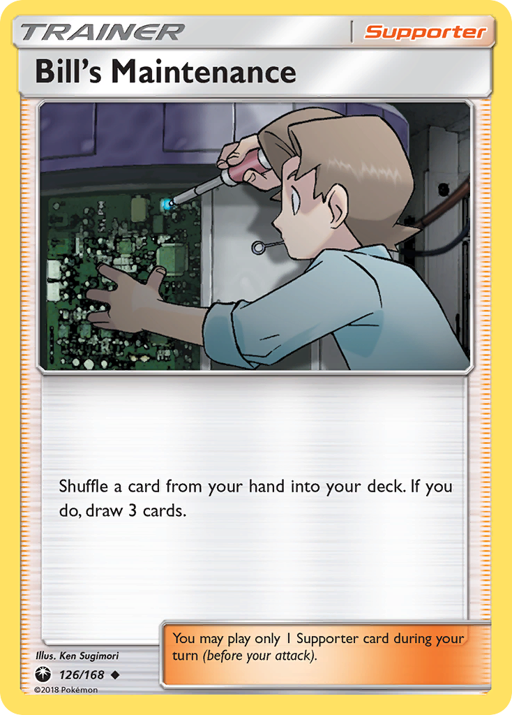 Bill's Maintenance — illustrated card