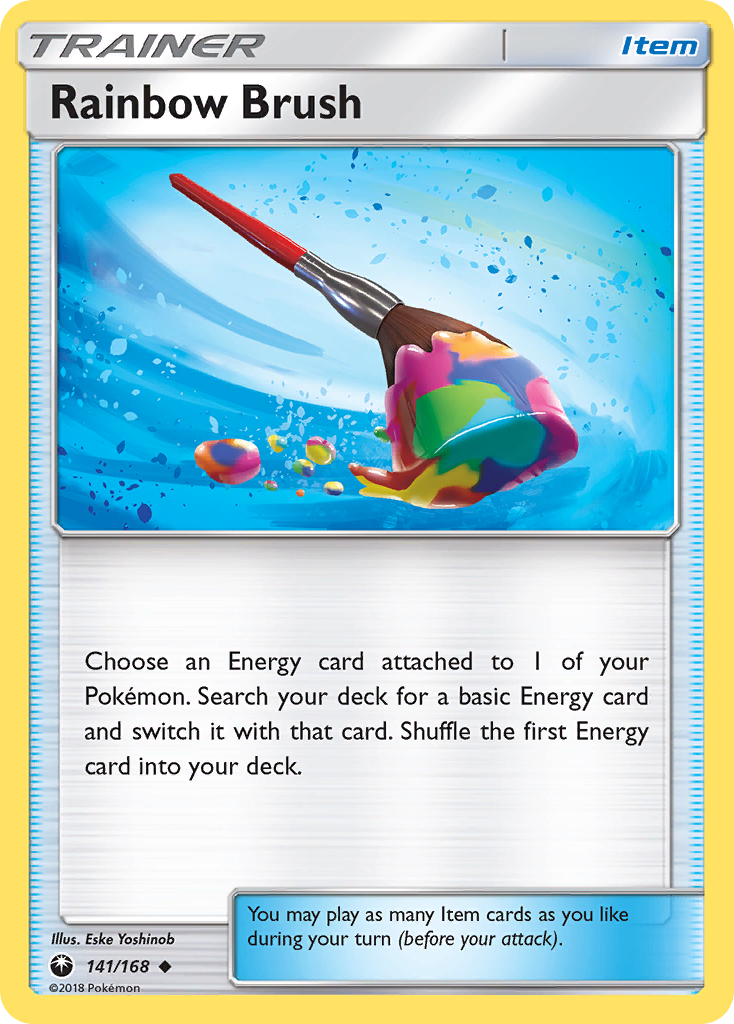 Rainbow Brush — illustrated card