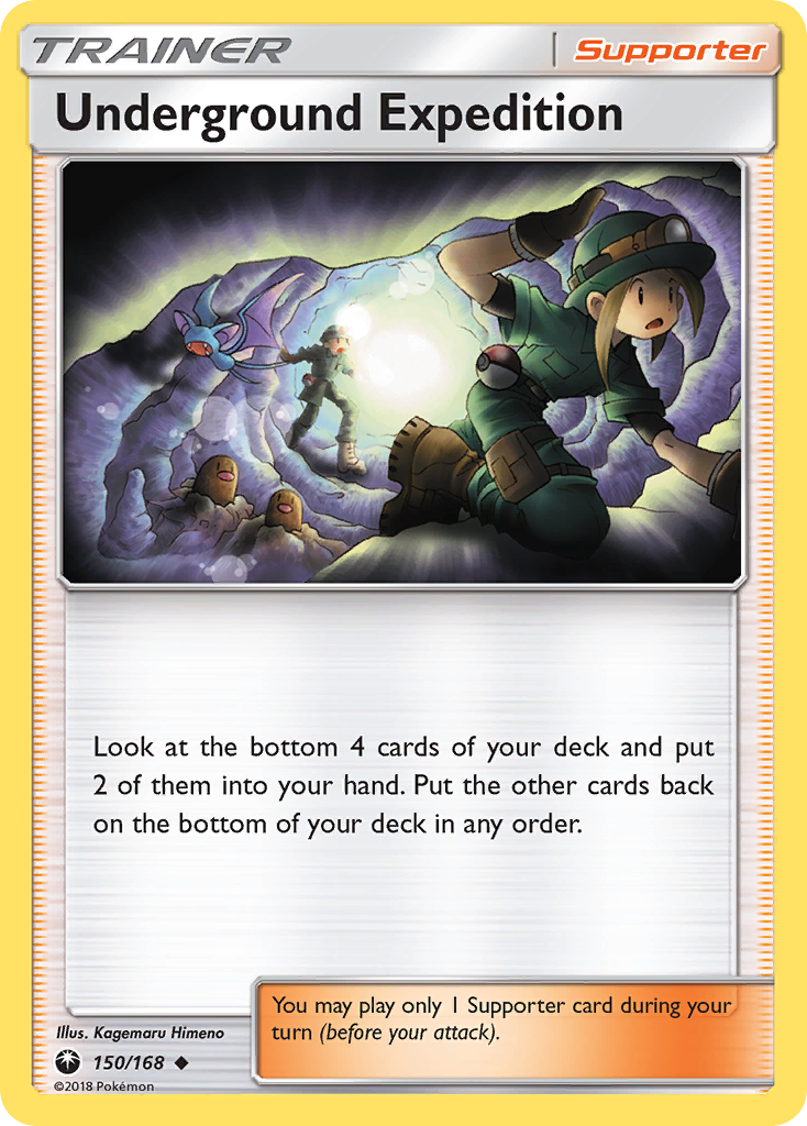 Underground Expedition — illustrated card