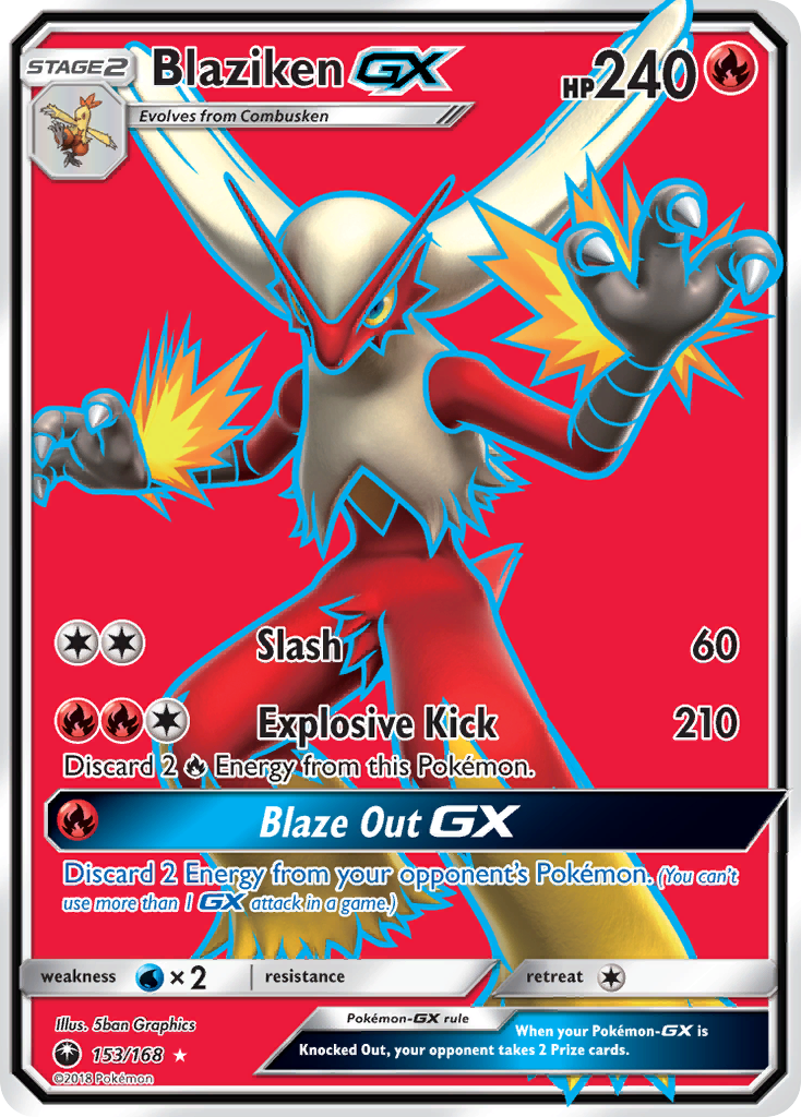 Blaziken-GX — illustrated card