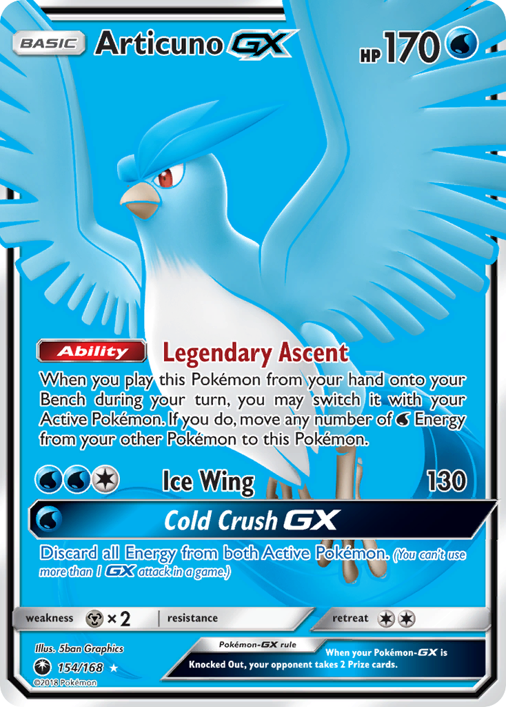 Articuno-GX — illustrated card
