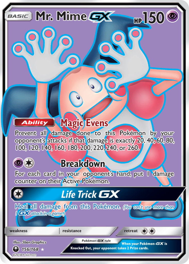 Mr. Mime-GX — illustrated card