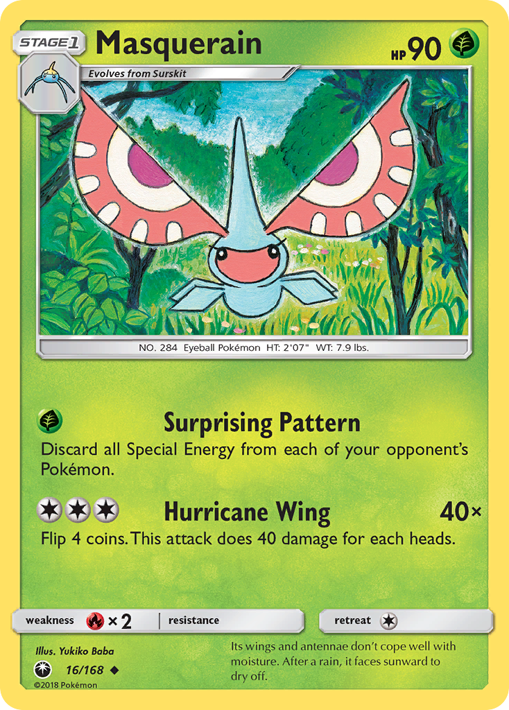 Masquerain — illustrated card