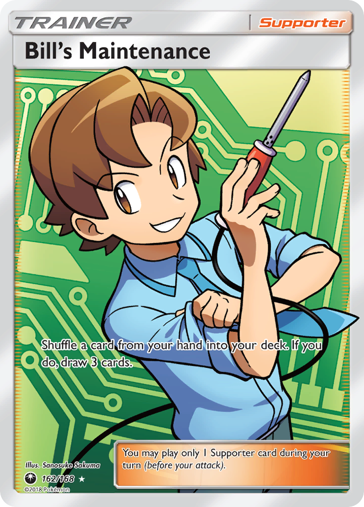 Bill's Maintenance — illustrated card