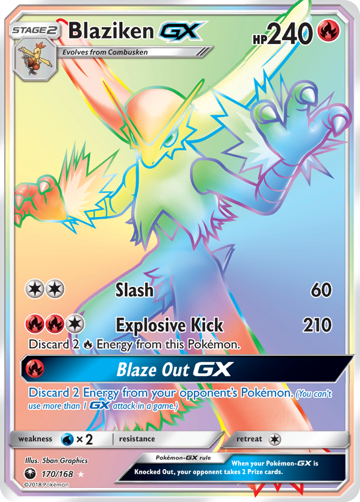 Blaziken-GX — illustrated card