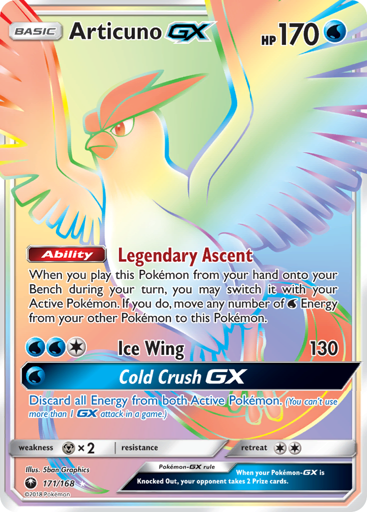 Articuno-GX — illustrated card