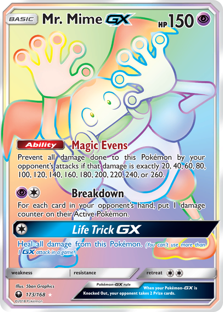 Mr. Mime-GX — illustrated card