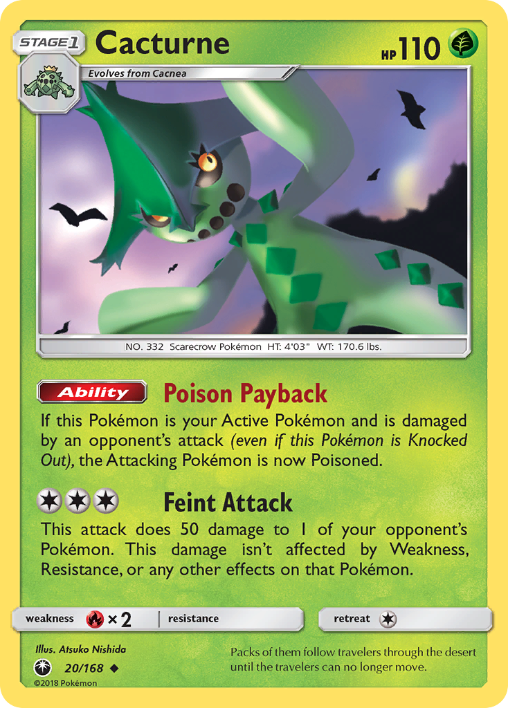 Cacturne — illustrated card