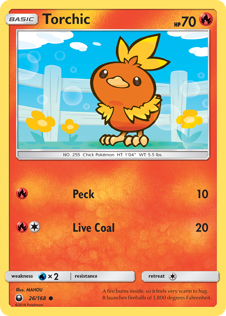 Torchic — illustrated card