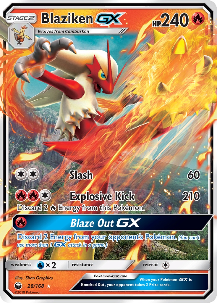 Blaziken-GX — illustrated card