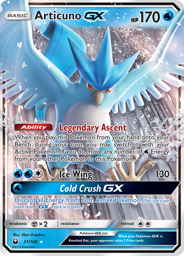 Articuno-GX — illustrated card