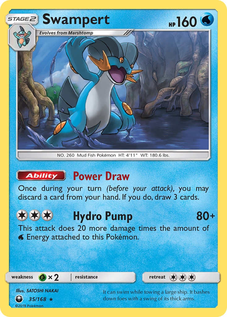 Swampert — illustrated card