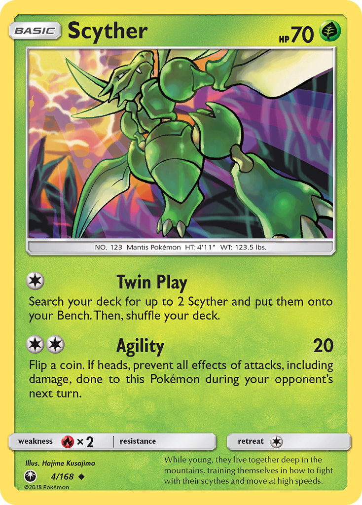 Scyther — illustrated card