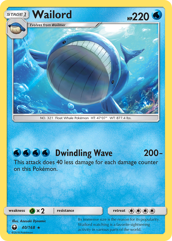 Wailord — illustrated card