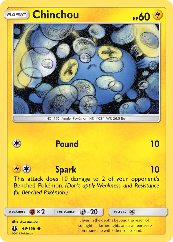 Chinchou — illustrated card