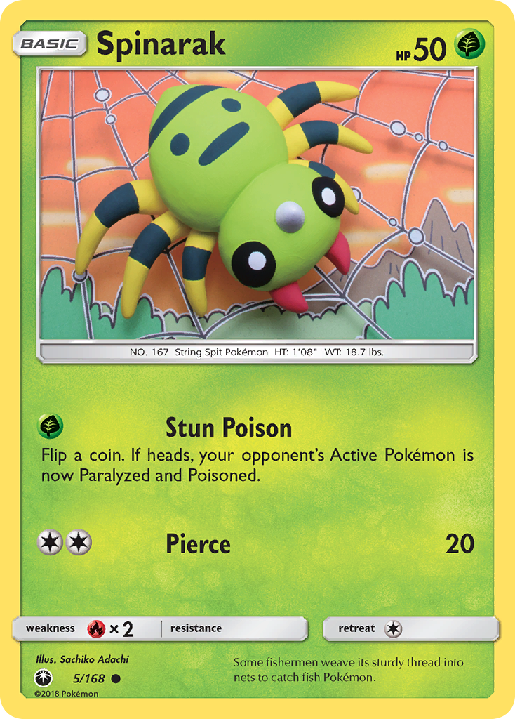 Spinarak — illustrated card