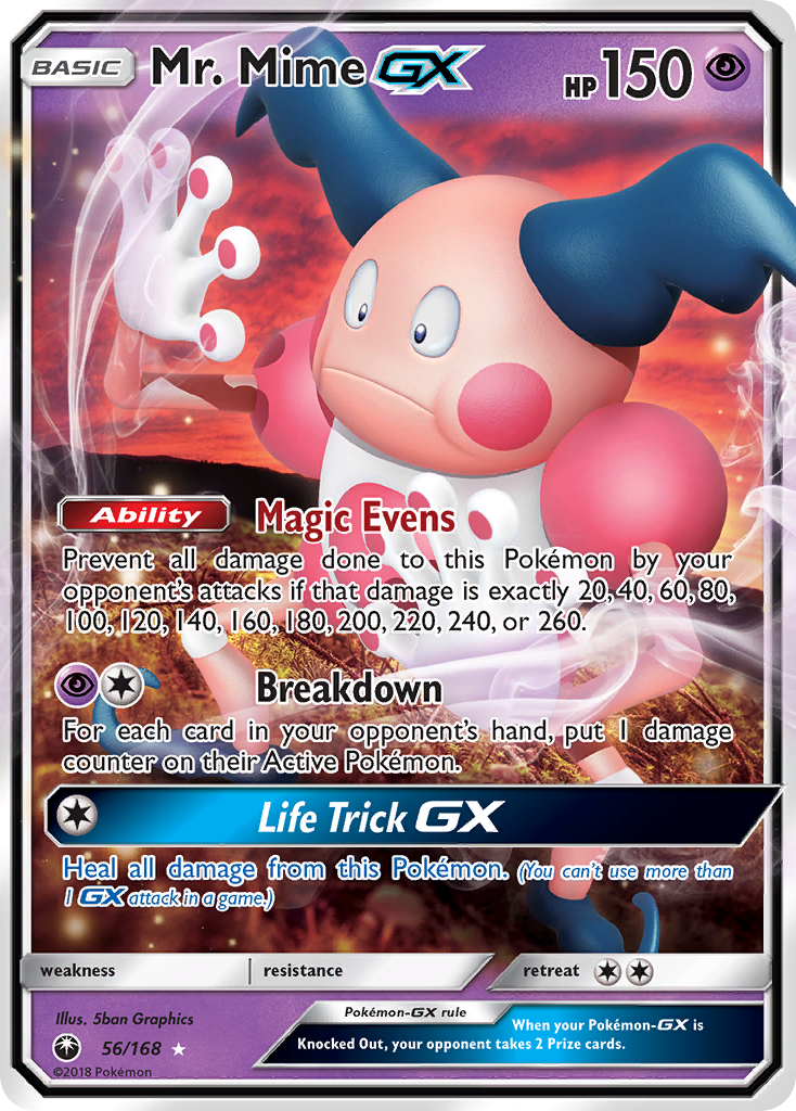 Mr. Mime-GX — illustrated card