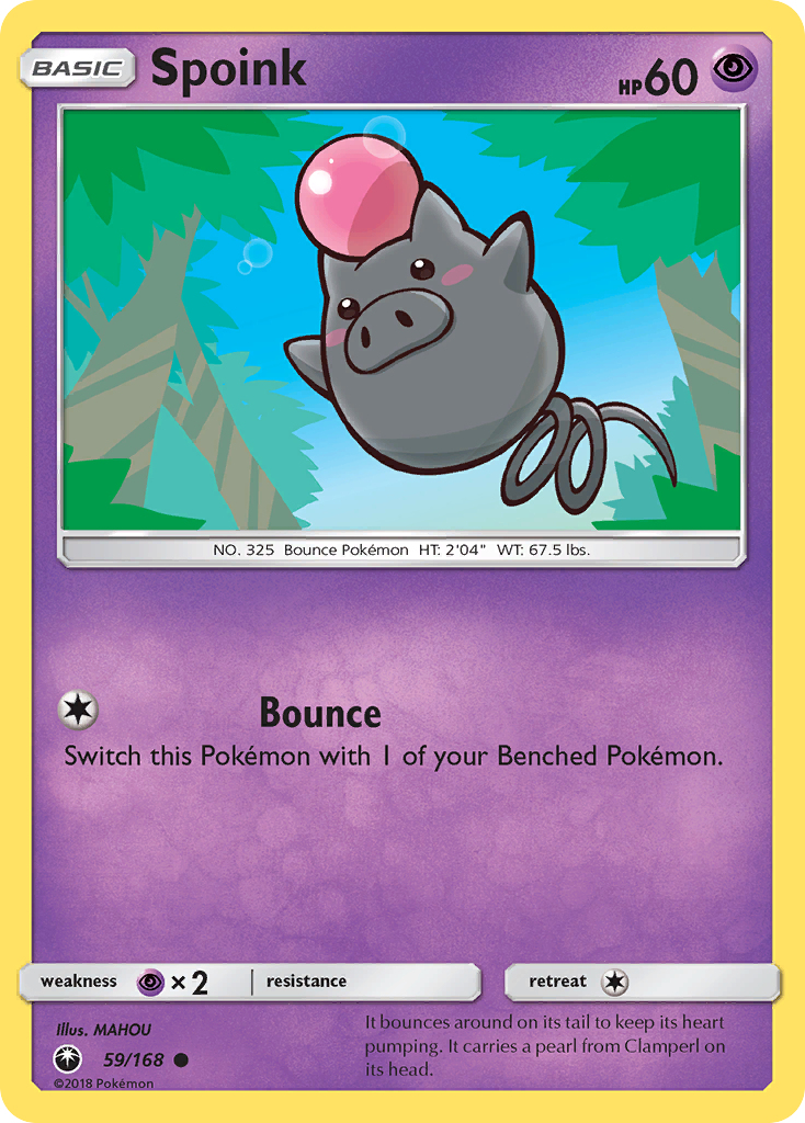 Spoink — illustrated card