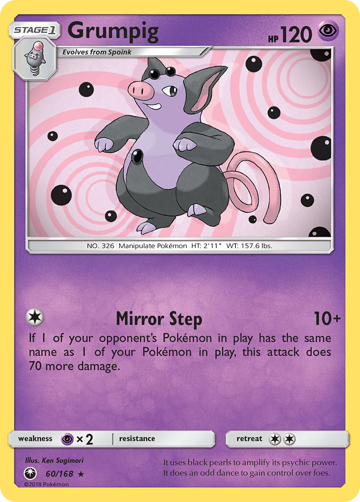 Grumpig — illustrated card
