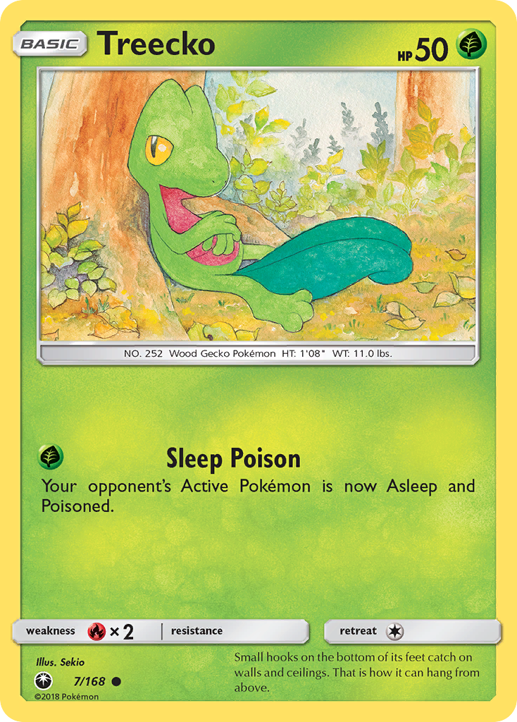 Treecko — illustrated card