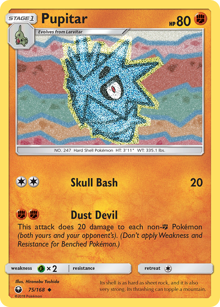 Pupitar — illustrated card
