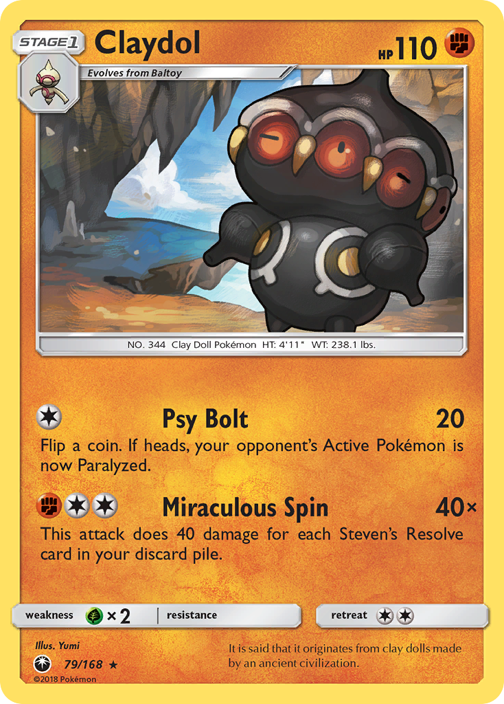 Claydol — illustrated card