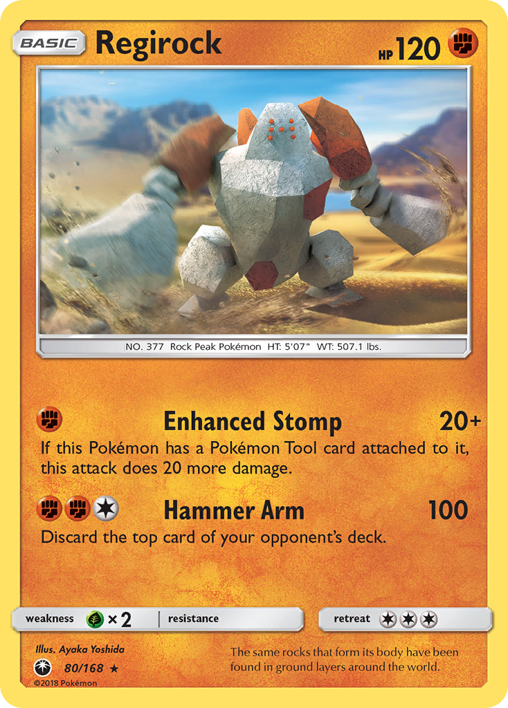 Regirock — illustrated card