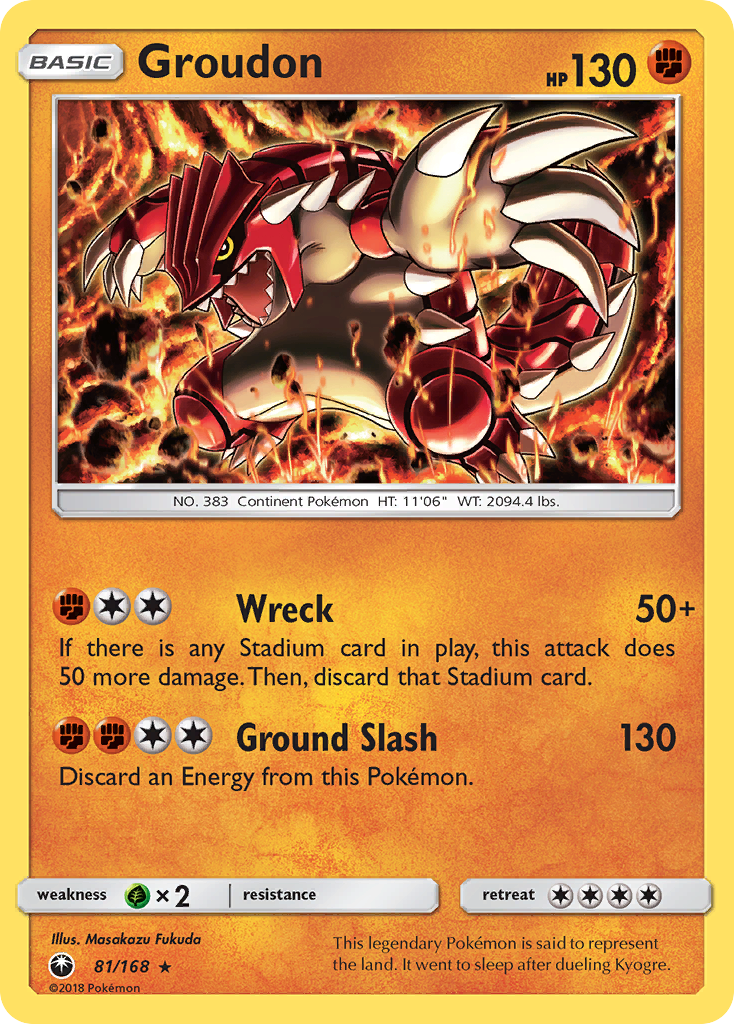 Groudon — illustrated card