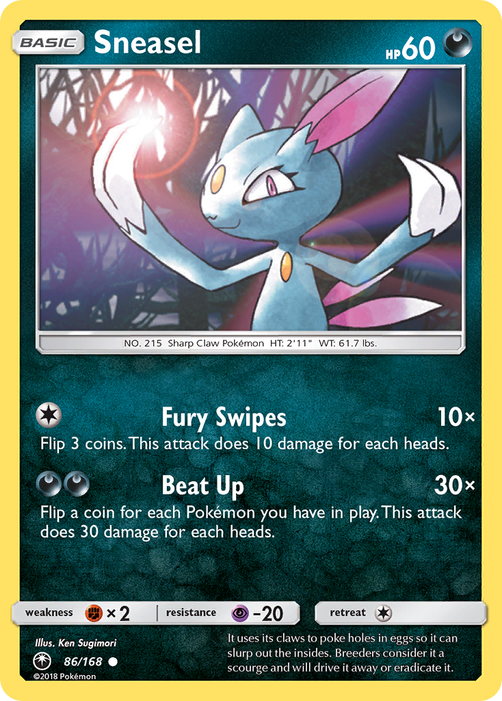 Sneasel — illustrated card