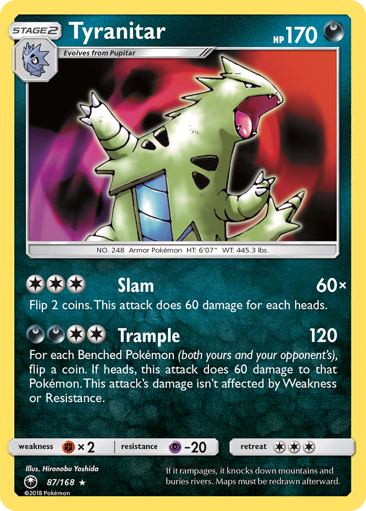 Tyranitar — illustrated card