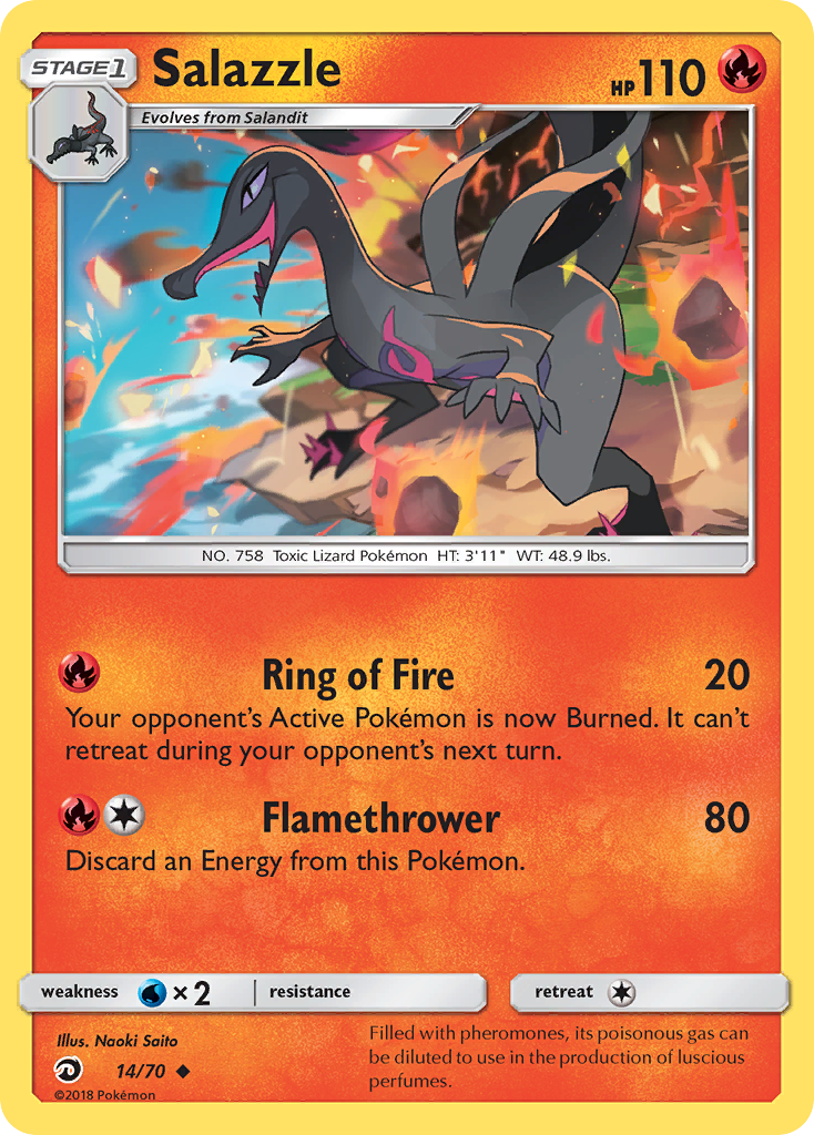 Salazzle — illustrated card