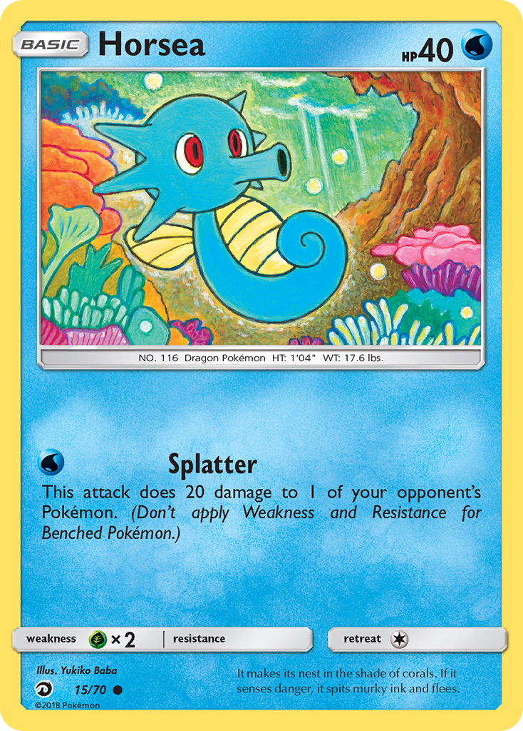 Horsea — illustrated card