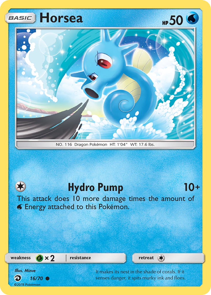 Horsea — illustrated card