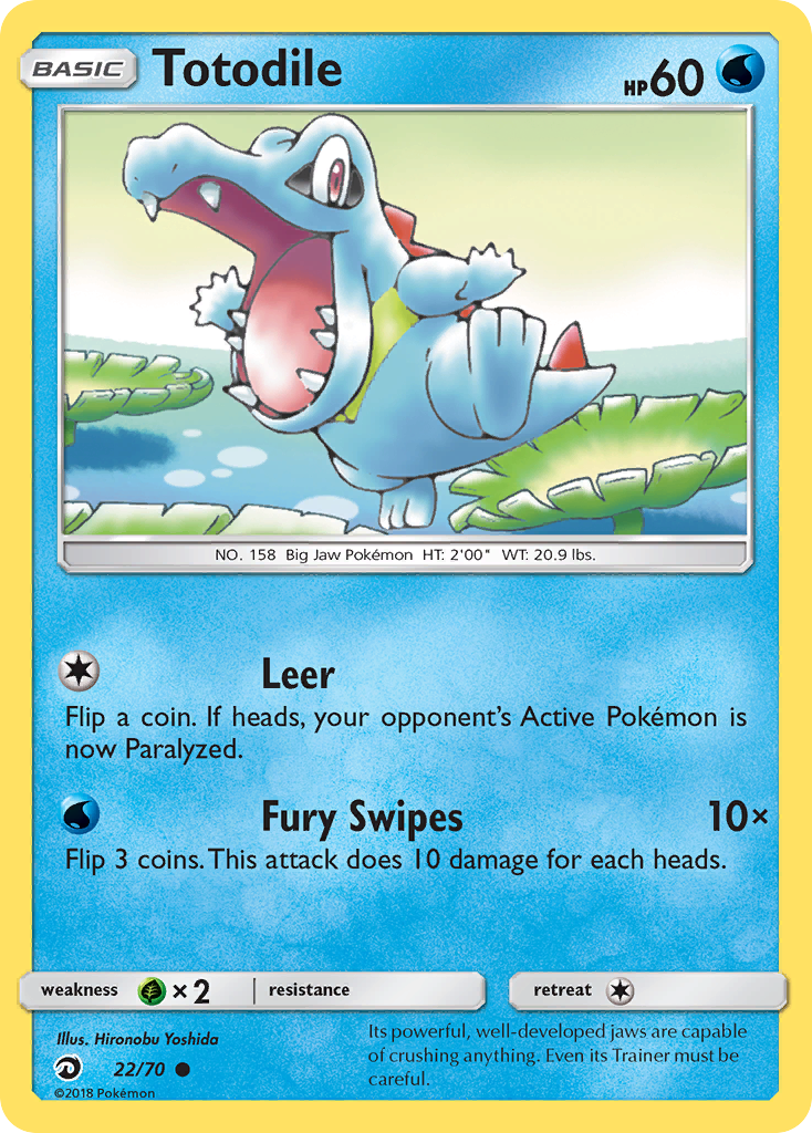 Totodile — illustrated card
