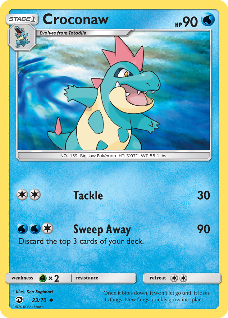 Croconaw — illustrated card