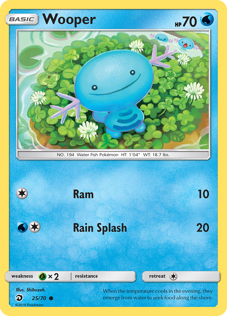 Wooper — illustrated card