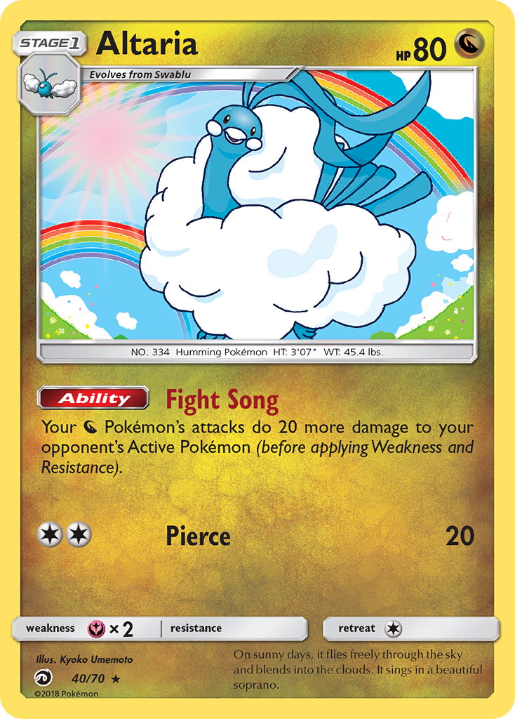 Altaria — illustrated card