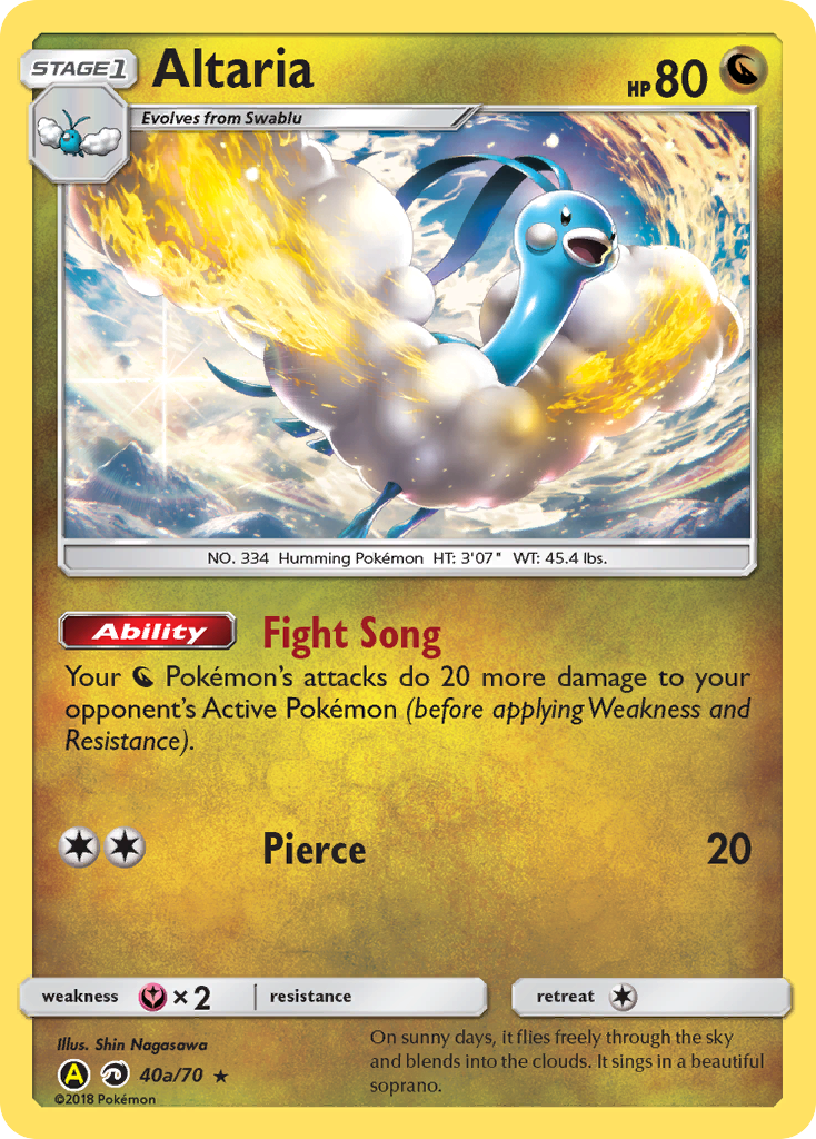 Altaria — illustrated card