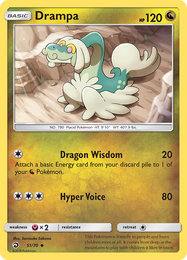 Drampa — illustrated card