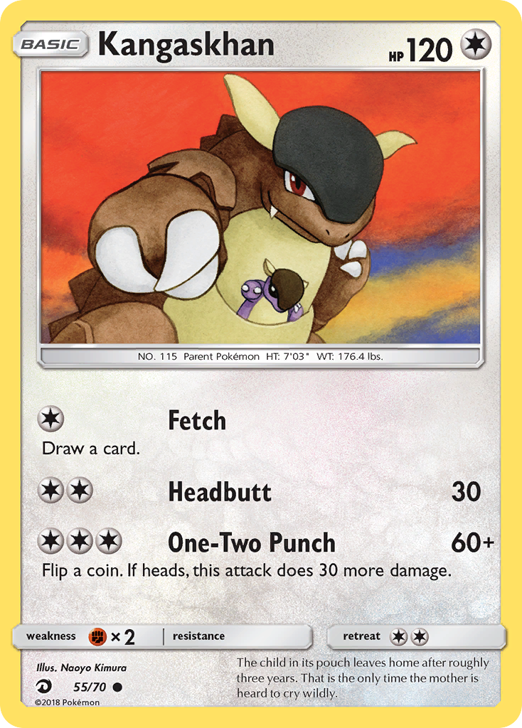 Kangaskhan — illustrated card