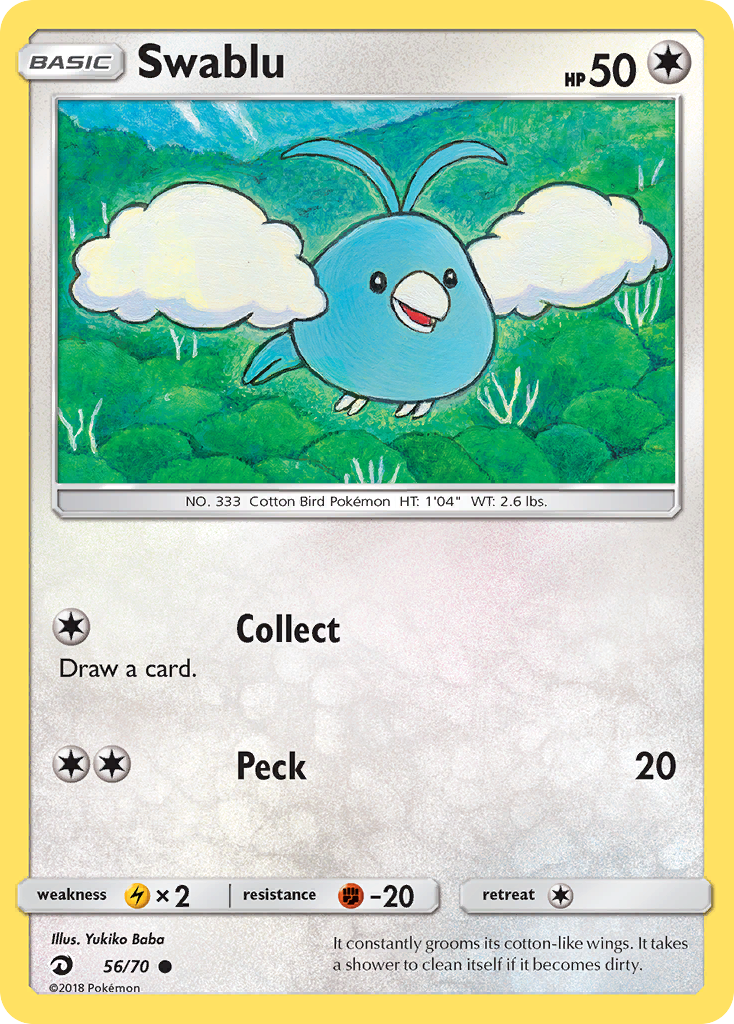 Swablu — illustrated card