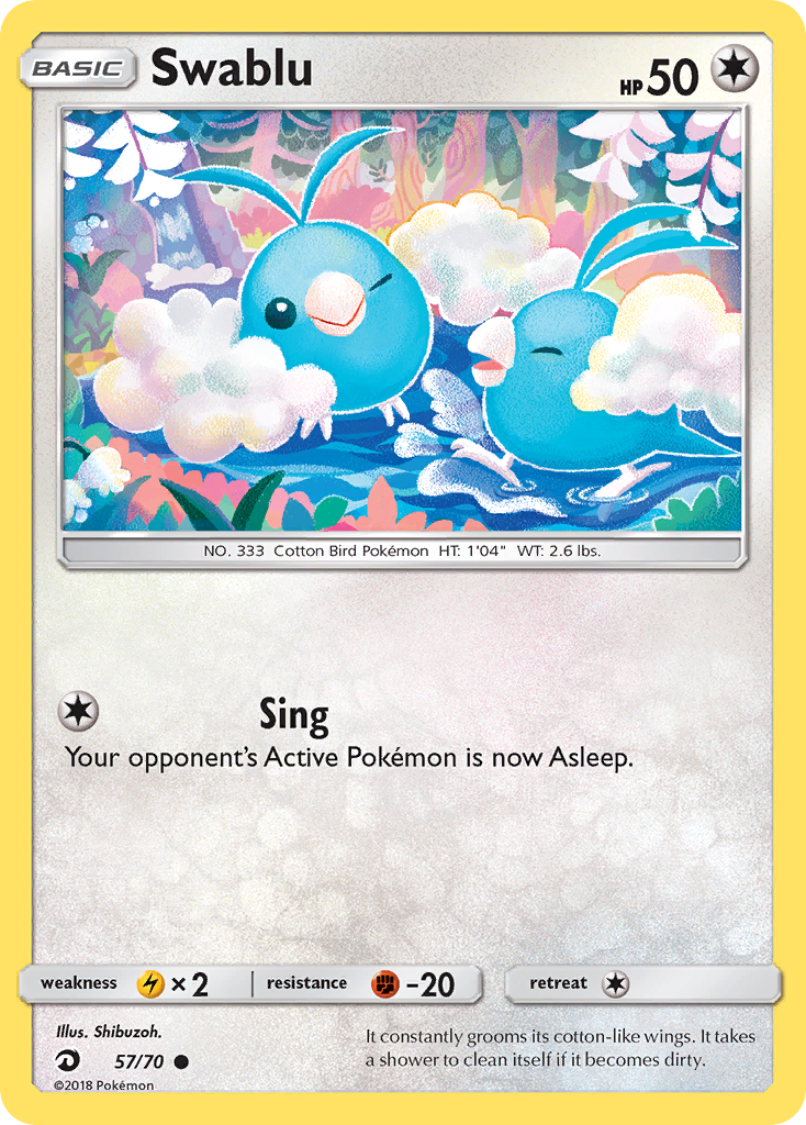 Swablu — illustrated card