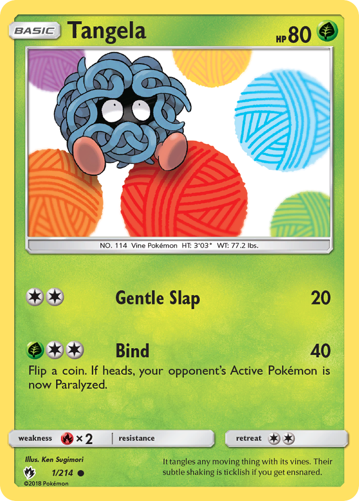 Tangela — illustrated card