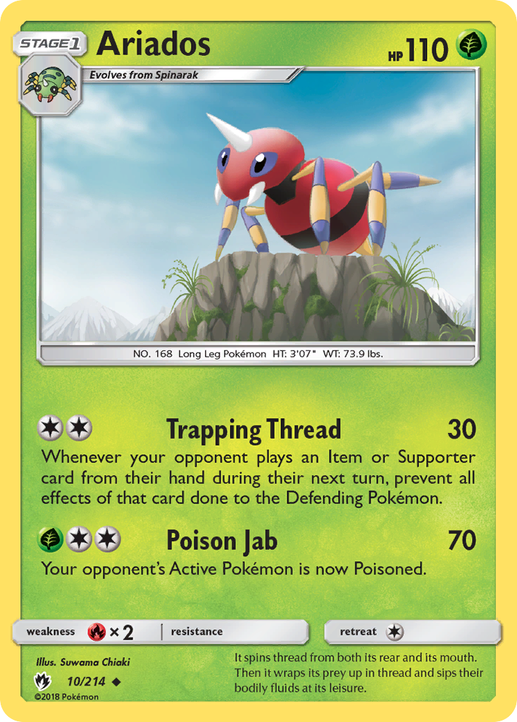 Ariados — illustrated card