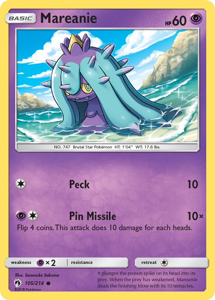 Mareanie — illustrated card