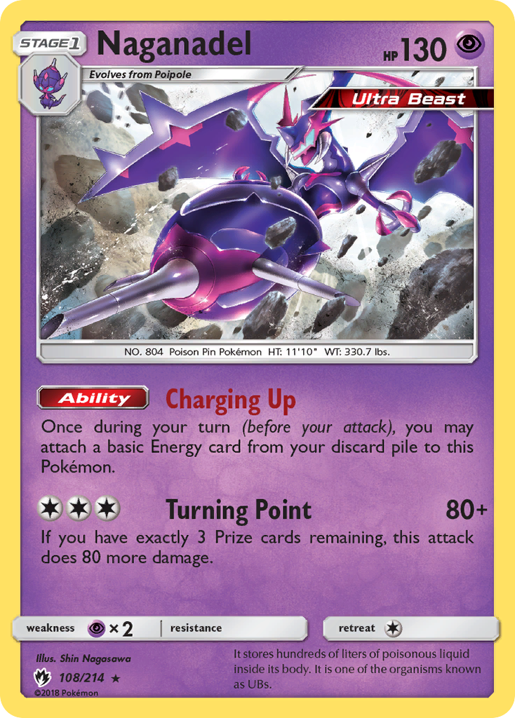 Naganadel — illustrated card
