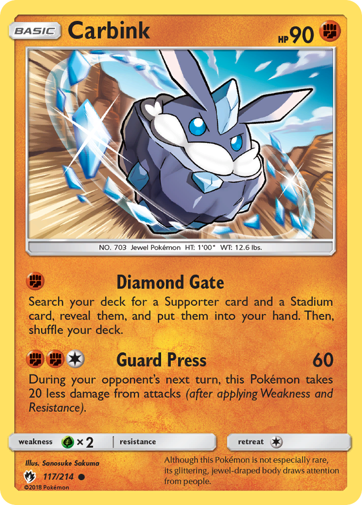 Carbink — illustrated card